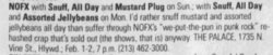 LA Weekly Notice, tags: NOFX, Mustard Plug, Snuff, Los Angeles, California, United States - NOFX / Mustard Plug / Snuff on Feb 1, 1998 [622-small]