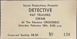 Detective / Pat Travers / Swan on Feb 18, 1978 [216-small]