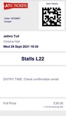 Ticket, Jethro Tull on Sep 29, 2021 [653-small]