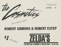 The Cosmetics / Robert Gibbons and Robert Estep on Apr 11, 1989 [522-small]