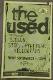 The Used / Yellowcard / S.T.U.N. / Story of the Year on Sep 26, 2003 [312-small]