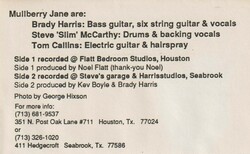 Mullberry Jane / Red Dog, Beans Barton / Gary Burgess Band on Jan 16, 1988 [167-small]