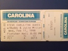 Steve Earle & The Dukes / Buddy & Julie Miller on Feb 11, 1998 [072-small]