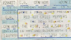 Red Hot Chili Peppers / The Dead Milkmen /  Too Free Stooges on Apr 27, 1990 [478-small]