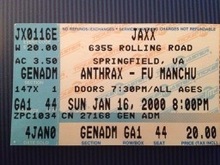 Anthrax / Fu Manchu on Jan 16, 2000 [798-small]