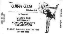 Mucky Pup / Revenant / Korrupt Insanity / Resurrection on Feb 18, 1990 [875-small]