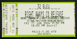 The Right Aways / The Gamits / Against Tomorrow's Sky / The Indecisives on Jun 11, 2004 [289-small]