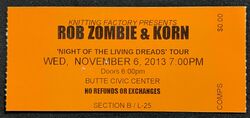 Rob Zombie / Korn / Scar the Martyr on Nov 6, 2013 [332-small]