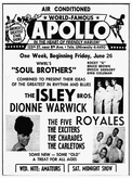 The Isley Brothers / Dionne Warwick / The Five Royales / The Exciters / The Charades / The Carltons on Jul 2, 1964 [905-small]