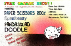 Paper Scissors Rock! / Speakeasy / Panda Squad / Doodle on Jul 26, 2008 [645-small]