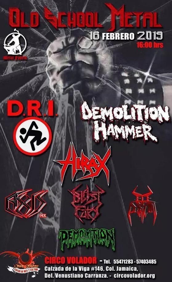 Demolition Hammer Concert & Tour History (Updated for 2023 - 2024) |  Concert Archives