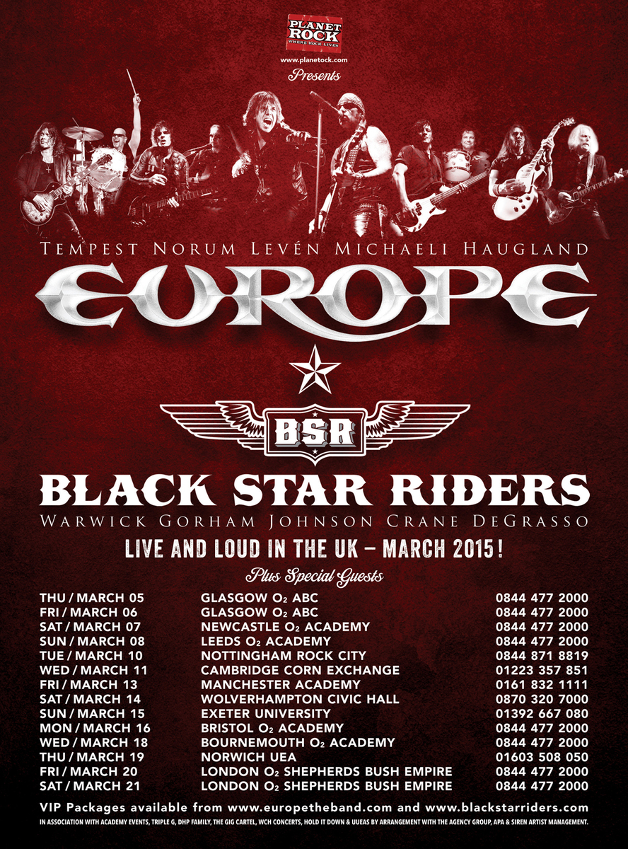 Europe Concert & Tour History (Updated for 2022 - 2023) | Concert Archives