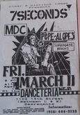 7 Seconds / MDC / Pope-A-Lopes / Surrogate Brains on Mar 11, 1988 [751-small]