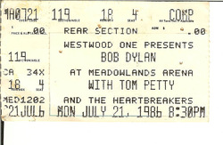 Bob Dylan / Tom Petty And The Heartbreakers on Jul 21, 1986 [329-small]
