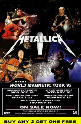 Oct 19, 2010: Metallica / Lamb of God / Baroness at Brisbane Entertainment  Centre Boondall, Queensland, Australia | Concert Archives