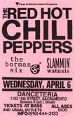 Red Hot Chili Peppers / Slammin' Watusis / The Borman Six on Apr 6, 1988 [621-small]