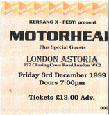 Motörhead / Nashville Pussy on Dec 3, 1999 [210-small]