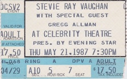 Stevie Ray Vaughan And Double Trouble / Gregg Allman on May 21, 1987 [870-small]