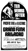 Ten Years After / Grand Funk Railroad / Pacific Gas & Electric on Jul 22, 1970 [229-small]