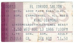 King Diamond / Megadeth / Sentinel Beast on Aug 13, 1986 [779-small]