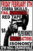 Final Summation / Helper Monkeys / Cobra Skulls / Red Tape / Drastic Actions / Isonomy on Feb 8, 2008 [311-small]