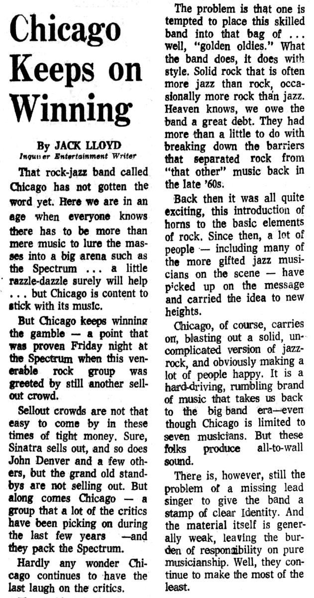 chicago tour dates 1974