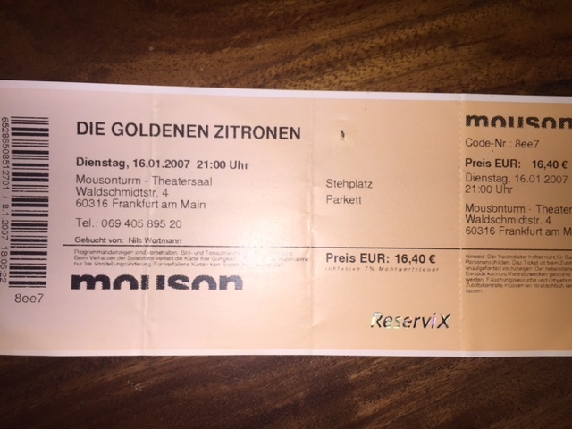 Die Goldenen Zitronen Concert & Tour History | Concert Archives