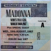 Madonna / Hue and Cry / Bhundu Boys on Aug 19, 1987 [768-small]
