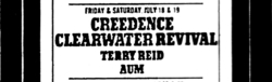 Creedence Clearwater Revival / Terry Reid / AUM on Jul 18, 1969 [139-small]