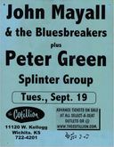 tags: Wichita, Kansas, United States, Gig Poster, The Cotillion - John Mayall & The Bluesbreakers / Peter Green Splinter Group on Sep 19, 2000 [469-small]