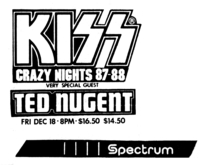 Kiss / Ted Nugent on Dec 18, 1987 [282-small]