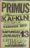 Primus / Kai Kln / Radioux City on Jan 13, 1990 [021-small]