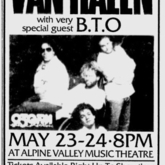 Van Halen / Bachman-Turner Overdrive on May 23, 1986 [438-small]