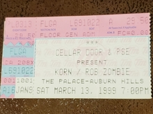 Korn / Rob Zombie / Videodrone on Mar 13, 1999 [676-small]