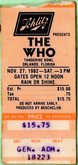 The Who / Joan Jett & The Blackhearts / The B-52's on Nov 27, 1982 [961-small]