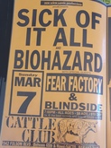Sick of It All / Biohazard / Fear Factory / Blindside on Mar 7, 1993 [551-small]