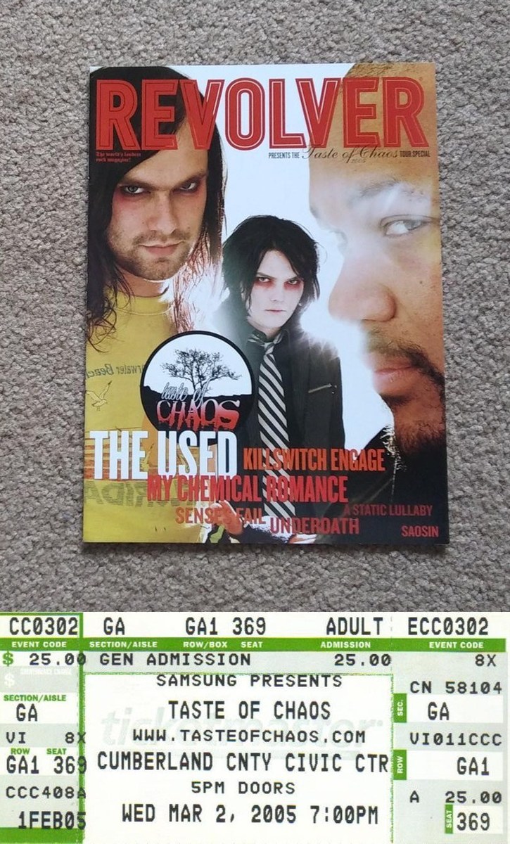 Mar 02, 2005: The Used / My Chemical Romance / Killswitch Engage / Senses  Fail / Underoath / A Static Lullaby at Cumberland County Civic Center  Portland, Maine, United States | Concert Archives