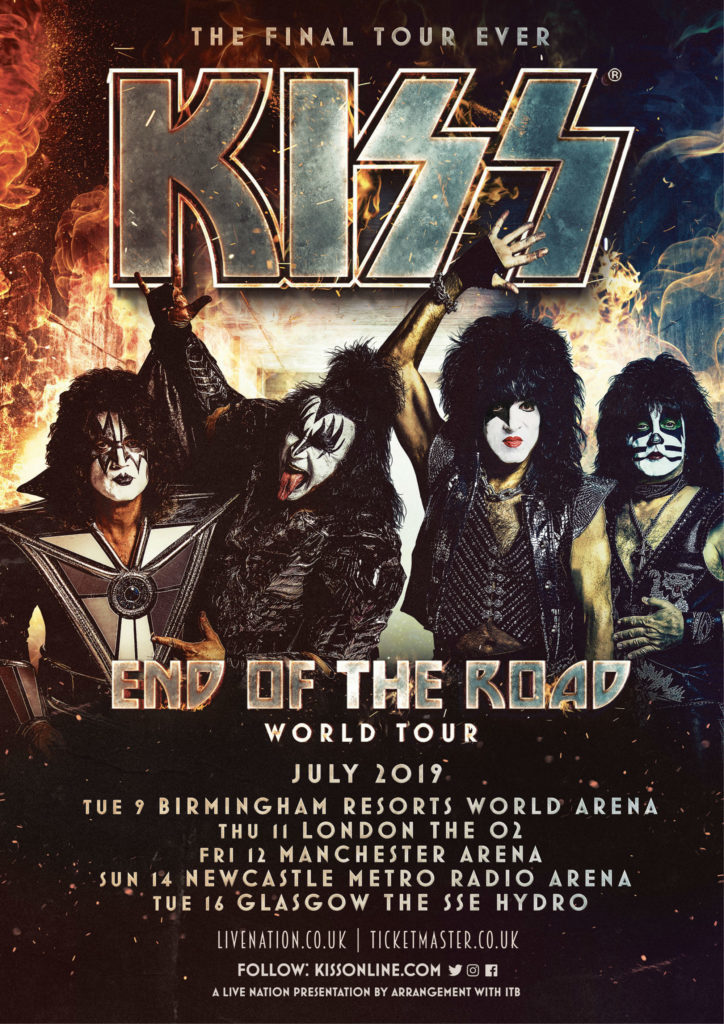 Jul 12, 2019: KISS / David Garibaldi at Manchester Arena Manchester,  England, United Kingdom | Concert Archives