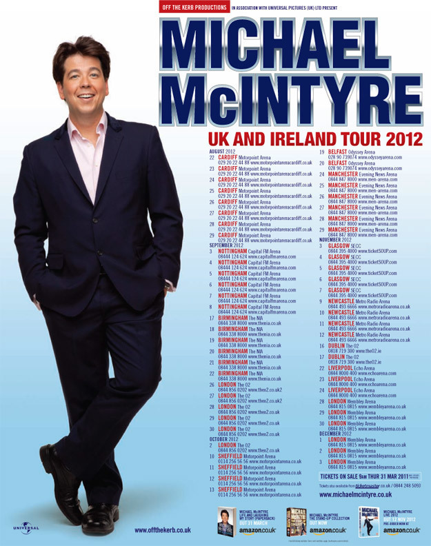 michael mcintyre tours in order