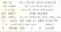 Iron Maiden / Yngwie J. Malmsteen on Jan 17, 1987 [700-small]