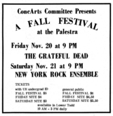 Grateful Dead / New Riders of the Purple Sage on Nov 20, 1970 [919-small]