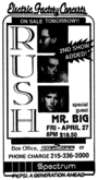 Rush / Mr. Big on Apr 27, 1990 [603-small]