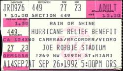 Hurricane Andrew Relief Concert on Sep 26, 1992 [723-small]