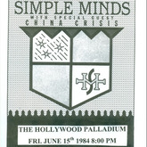 Simple Minds / China Crisis on Jun 15, 1984 [757-small]