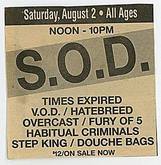 S.O.D. / TIMES EXPIRED / Hatebreed / Overcast / Fury of Five / Vision of Disorder on Aug 2, 1997 [384-small]