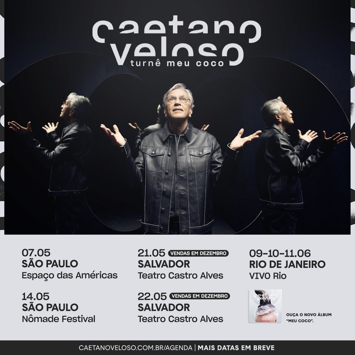 Caetano Veloso Concert & Tour History (Updated for 2022) | Concert Archives