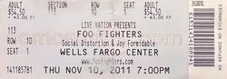 Foo Fighters / Social Distortion / The Joy Formidable on Nov 10, 2011 [593-small]
