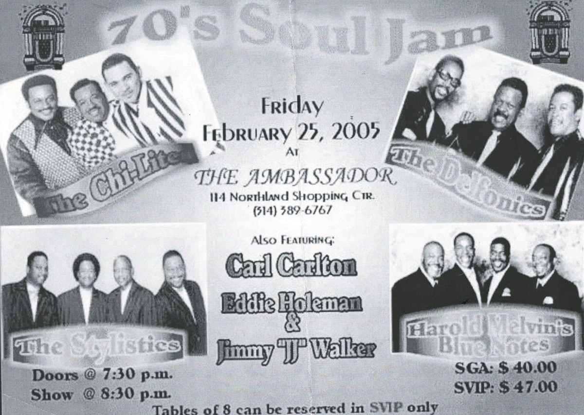 Carl Carlton, Eddie Holeman & Jimmy JJ Walker Concert & Tour History