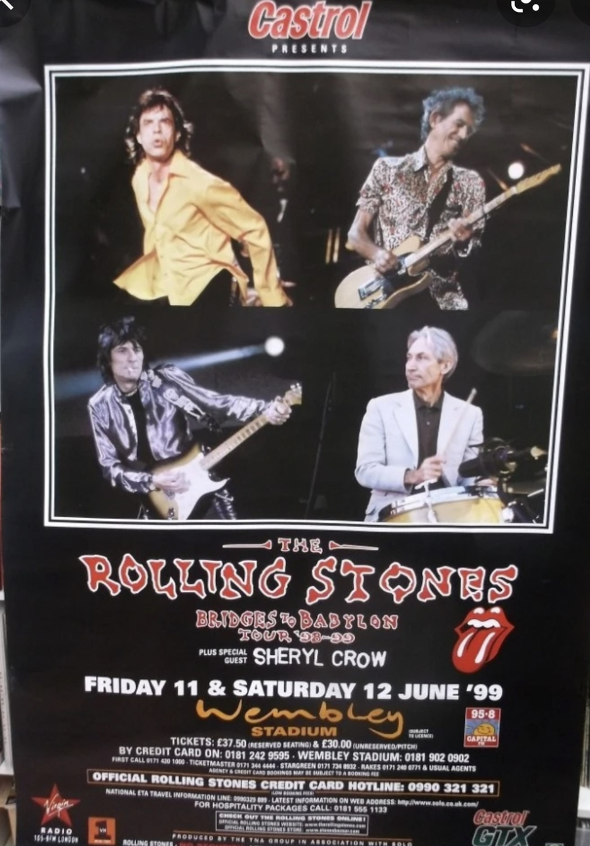Jun 11, 1999: The Rolling Stones / Sheryl Crow at Wembley Stadium ...