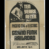 Ten Years After / Grand Funk Railroad / Pacific Gas & Electric on Jul 22, 1970 [002-small]